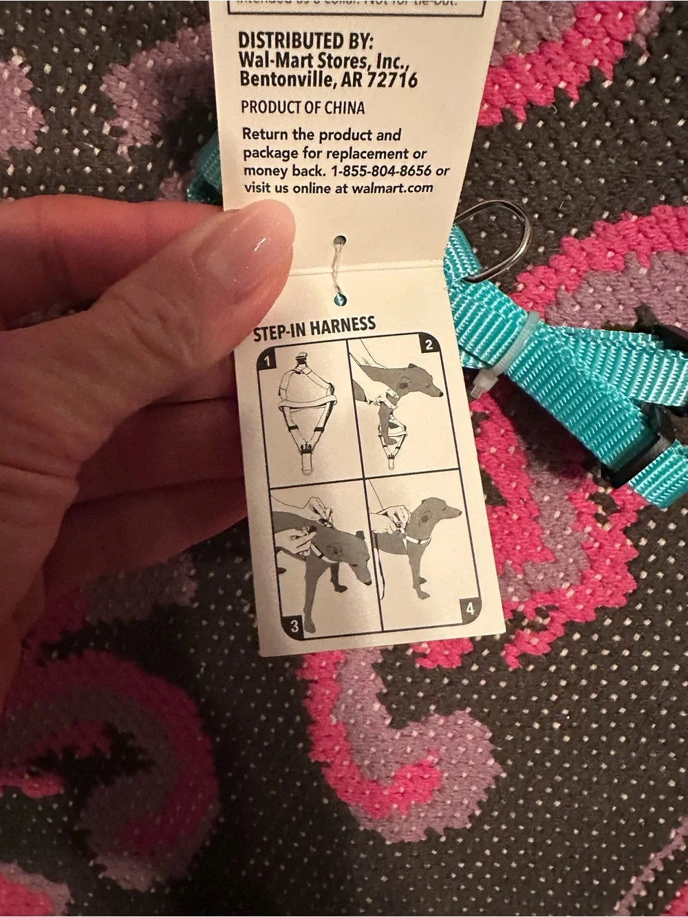 3/$15 🌟 Vibrant Life Small Step-In Dog Harness Teal NWT